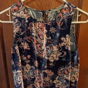 Blue Paisley Halter Top